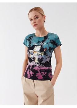 Guess T-Shirt W3YI61 K9RM1 Kolorowy Slim Fit ze sklepu MODIVO w kategorii Bluzki damskie - zdjęcie 168518355