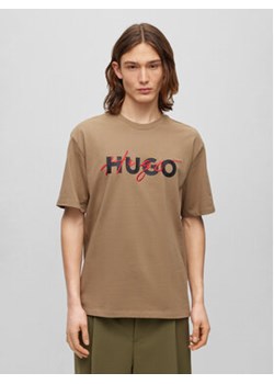 Hugo T-Shirt Dakaishi 50494565 Brązowy Relaxed Fit ze sklepu MODIVO w kategorii T-shirty męskie - zdjęcie 168518949
