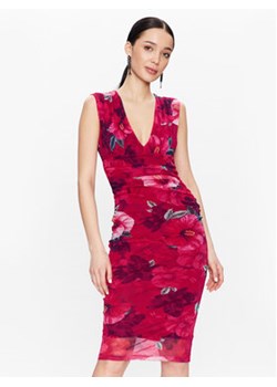 Pinko Sukienka koktajlowa Accaldato 101025 A0PK Bordowy Slim Fit ze sklepu MODIVO w kategorii Sukienki - zdjęcie 168518976
