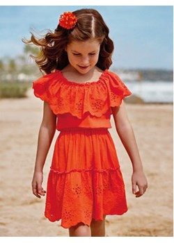 Mayoral Sukienka letnia 3929 Pomarańczowy ze sklepu MODIVO w kategorii Sukienki dziewczęce - zdjęcie 168519006