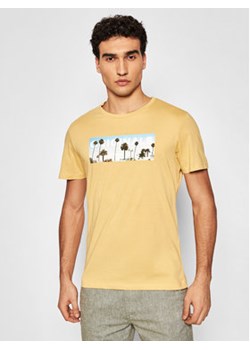 Jack&Jones T-Shirt Azure 12189032 Żółty Regular Fit ze sklepu MODIVO w kategorii T-shirty męskie - zdjęcie 168519405
