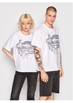 Mindout T-Shirt Unisex Rebuild No.3 Biały Oversize ze sklepu MODIVO w kategorii Bluzki damskie - zdjęcie 168519586