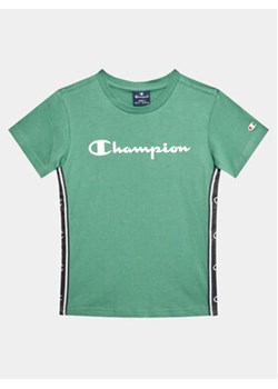 Champion T-Shirt 306329 Zielony Regular Fit ze sklepu MODIVO w kategorii T-shirty chłopięce - zdjęcie 168519645