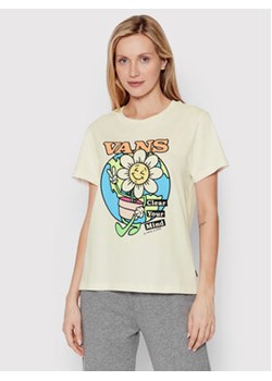 Vans T-Shirt Clear Mind VN0A5LCW Biały Regular Fit ze sklepu MODIVO w kategorii Bluzki damskie - zdjęcie 168519646