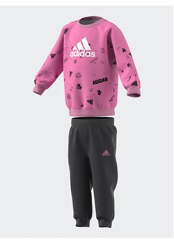 adidas Komplet dresowy IA1560 Różowy Slim Fit ze sklepu MODIVO w kategorii Dresy dziewczęce - zdjęcie 168520076