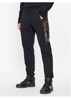 EA7 Emporio Armani Spodnie dresowe 6RPP90 PJSHZ 0208 Czarny Regular Fit ze sklepu MODIVO w kategorii Spodnie męskie - zdjęcie 168520178