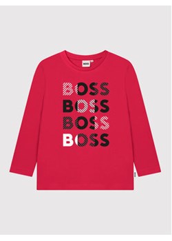Boss Bluzka J25M24 S Czerwony Slim Fit ze sklepu MODIVO w kategorii T-shirty chłopięce - zdjęcie 168521459