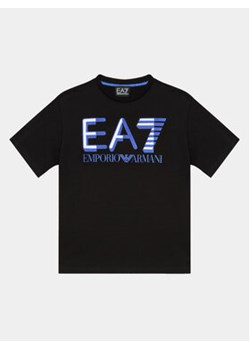 EA7 Emporio Armani T-Shirt 6RBT58 BJ02Z 1200 Czarny Regular Fit ze sklepu MODIVO w kategorii T-shirty chłopięce - zdjęcie 168521685