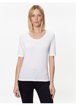 Tommy Hilfiger T-Shirt WW0WW37858 Biały Modern Fit ze sklepu MODIVO w kategorii Bluzki damskie - zdjęcie 168521908