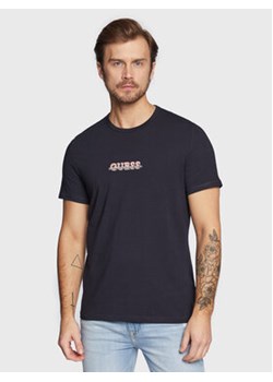 Guess T-Shirt M3RI11 J1314 Granatowy Slim Fit ze sklepu MODIVO w kategorii T-shirty męskie - zdjęcie 168522068