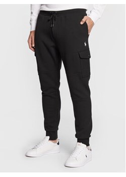Polo Ralph Lauren Spodnie dresowe 710881522 Czarny Regular Fit ze sklepu MODIVO w kategorii Spodnie męskie - zdjęcie 168522706