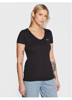 Pepe Jeans T-Shirt Corine PL505305 Czarny Regular Fit ze sklepu MODIVO w kategorii Bluzki damskie - zdjęcie 168522708