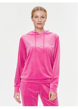 Guess Bluza Couture V4RQ25 KBXI2 Różowy Regular Fit ze sklepu MODIVO w kategorii Bluzy damskie - zdjęcie 168523239