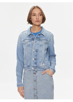Tommy Jeans Kurtka jeansowa Izzie DW0DW17214 Niebieski Slim Fit ze sklepu MODIVO w kategorii Kurtki damskie - zdjęcie 168524865