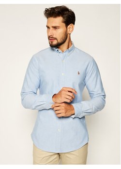 Polo Ralph Lauren Koszula Classics 710767444001 Niebieski Slim Fit ze sklepu MODIVO w kategorii Koszule męskie - zdjęcie 168525185