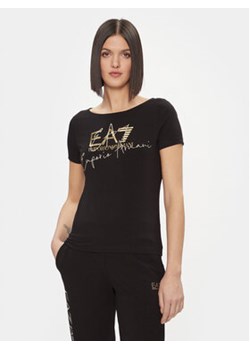 EA7 Emporio Armani T-Shirt 3DTT26 TJFKZ 0200 Czarny Regular Fit ze sklepu MODIVO w kategorii Bluzki damskie - zdjęcie 168525739