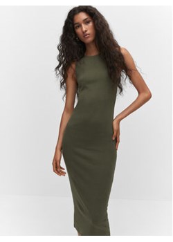 Mango Sukienka codzienna Basila 57095795 Zielony Slim Fit ze sklepu MODIVO w kategorii Sukienki - zdjęcie 168525767