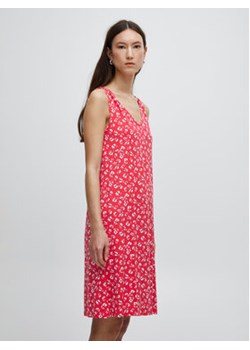 ICHI Sukienka letnia 20118422 Czerwony Regular Fit ze sklepu MODIVO w kategorii Sukienki - zdjęcie 168526515