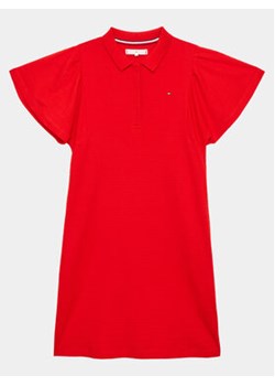 Tommy Hilfiger Sukienka codzienna KG0KG07195 D Czerwony Regular Fit ze sklepu MODIVO w kategorii Sukienki dziewczęce - zdjęcie 168526568