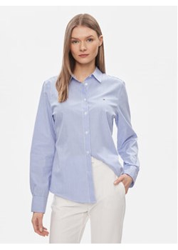 Tommy Hilfiger Koszula Essential WW0WW41002 Niebieski Regular Fit ze sklepu MODIVO w kategorii Koszule damskie - zdjęcie 168526917