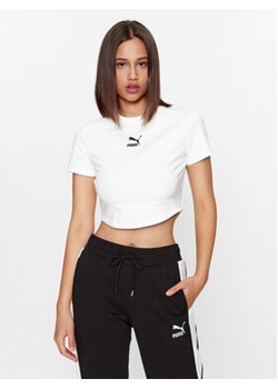 Puma T-Shirt Dare To 621435 Biały Slim Fit ze sklepu MODIVO w kategorii Bluzki damskie - zdjęcie 168527168