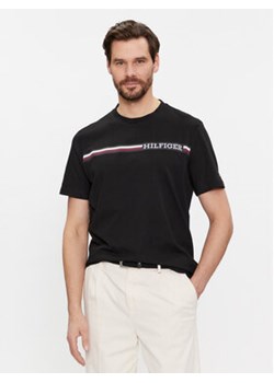 Tommy Hilfiger T-Shirt Monotype MW0MW33688 Czarny Regular Fit ze sklepu MODIVO w kategorii T-shirty męskie - zdjęcie 168527586