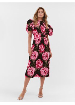 ROTATE Sukienka dzianinowa Jacquard Bell Maxi 1112452840 Kolorowy Regular Fit ze sklepu MODIVO w kategorii Sukienki - zdjęcie 168527605
