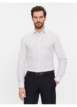 Calvin Klein Koszula K10K112090 Biały Slim Fit ze sklepu MODIVO w kategorii Koszule męskie - zdjęcie 168527786