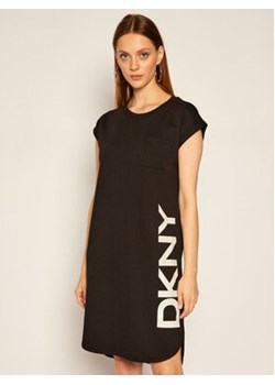DKNY Sukienka codzienna P0RD1B2J Czarny Regular Fit ze sklepu MODIVO w kategorii Sukienki - zdjęcie 168528346