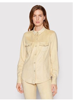 Guess Koszula Daisy W1BH13 WE5D0 Beżowy Slim Fit ze sklepu MODIVO w kategorii Koszule damskie - zdjęcie 168528785
