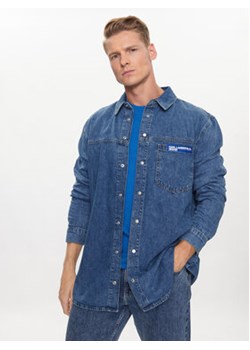 Karl Lagerfeld Jeans Koszula jeansowa 231D1602 Niebieski Regular Fit ze sklepu MODIVO w kategorii Koszule męskie - zdjęcie 168529369