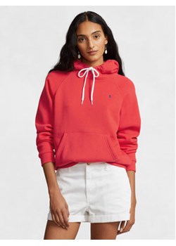 Polo Ralph Lauren Bluza Prl Shrknhd 211943007005 Czerwony Regular Fit ze sklepu MODIVO w kategorii Bluzy damskie - zdjęcie 168529389