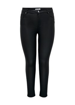 ONLY Carmakoma Spodnie z imitacji skóry 15301278 Czarny Skinny Fit ze sklepu MODIVO w kategorii Spodnie damskie - zdjęcie 168529619