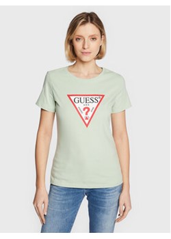 Guess T-Shirt Original W1YI1B I3Z11 Zielony Regular Fit ze sklepu MODIVO w kategorii Bluzki damskie - zdjęcie 168529775