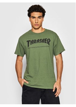 Thrasher T-Shirt Skatemag Zielony Regular Fit ze sklepu MODIVO w kategorii T-shirty męskie - zdjęcie 168530136