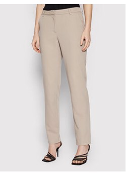 NA-KD Spodnie materiałowe Suit 1018-008349-1844-581 Beżowy Fitted Fit ze sklepu MODIVO w kategorii Spodnie damskie - zdjęcie 168530346