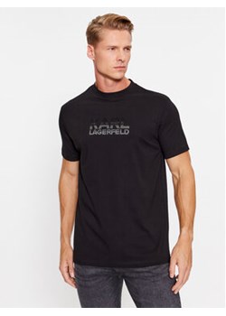 KARL LAGERFELD T-Shirt 755053 534225 Czarny Regular Fit ze sklepu MODIVO w kategorii T-shirty męskie - zdjęcie 168530448