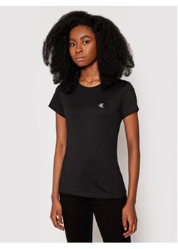 Calvin Klein Jeans T-Shirt J20J212883 Czarny Regular Fit ze sklepu MODIVO w kategorii Bluzki damskie - zdjęcie 168530648