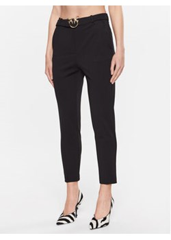 Pinko Spodnie materiałowe 100309 A0KD Czarny Regular Fit ze sklepu MODIVO w kategorii Spodnie damskie - zdjęcie 168530659