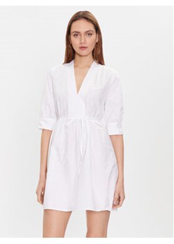 TWINSET Sukienka letnia 231TT2232 Biały Regular Fit ze sklepu MODIVO w kategorii Sukienki - zdjęcie 168531389