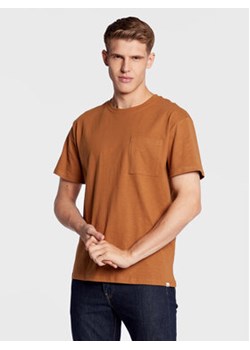 Solid T-Shirt 21107372 Brązowy Regular Fit ze sklepu MODIVO w kategorii T-shirty męskie - zdjęcie 168531469