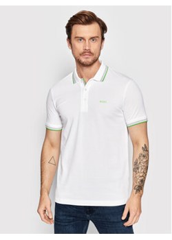 Boss Polo Paddy 50469055 Biały Regular Fit ze sklepu MODIVO w kategorii T-shirty męskie - zdjęcie 168532718