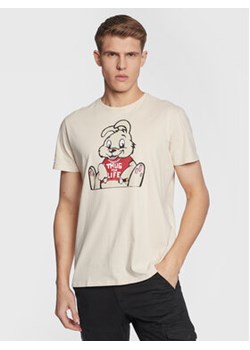 Guess T-Shirt Bunny M3RI1R KBDL0 Beżowy Oversize ze sklepu MODIVO w kategorii T-shirty męskie - zdjęcie 168532816
