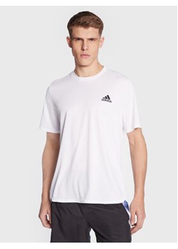 adidas Koszulka techniczna Aeroready Designed For Movement HF7215 Biały Regular Fit ze sklepu MODIVO w kategorii T-shirty męskie - zdjęcie 168532867