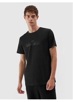 4F T-Shirt 4FAW23TTSHM0878 Czarny Regular Fit ze sklepu MODIVO w kategorii T-shirty męskie - zdjęcie 168533009
