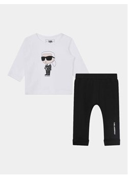 Karl Lagerfeld Kids Komplet bluzka i legginsy Z98147 M Czarny Regular Fit ze sklepu MODIVO w kategorii Komplety niemowlęce - zdjęcie 168533655