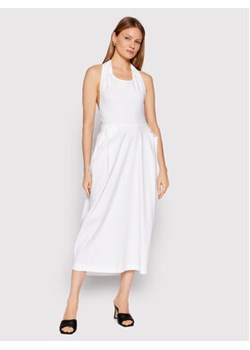 Fabiana Filippi Sukienka codzienna ABD272W193 Biały Regular Fit ze sklepu MODIVO w kategorii Sukienki - zdjęcie 168534396