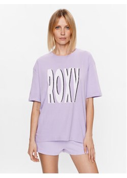Roxy T-Shirt ERJZT05461 Fioletowy Regular Fit ze sklepu MODIVO w kategorii Bluzki damskie - zdjęcie 168534658