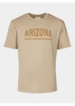 Outhorn T-Shirt OTHAW23TTSHM0938 Beżowy Regular Fit ze sklepu MODIVO w kategorii T-shirty męskie - zdjęcie 168534868
