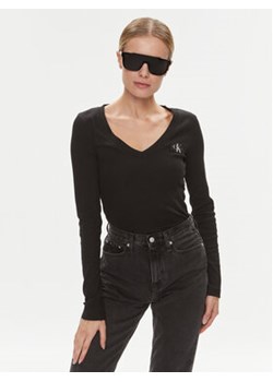 Calvin Klein Jeans Bluzka J20J222882 Czarny Regular Fit ze sklepu MODIVO w kategorii Bluzki damskie - zdjęcie 168534967